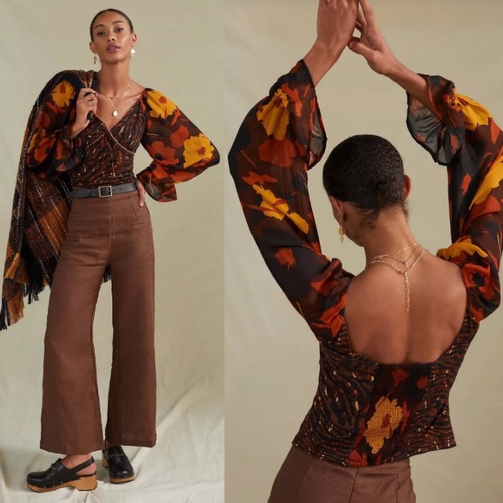 Anthropologie NWT Conditions Apply Zeena Blouse
